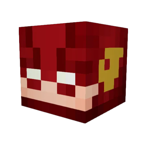 JevXO Minecraft avatar head, 3D render