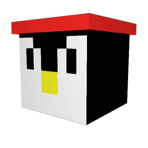 Jevad Minecraft avatar head, 3D render