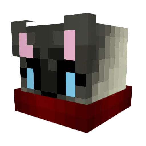 Jevdah Minecraft avatar head, 3D render