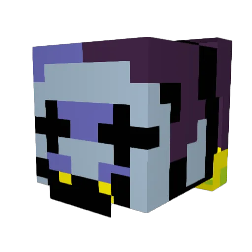 Jevi_l Minecraft avatar head, 3D render