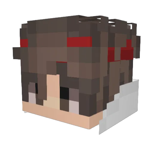 Jevid Minecraft avatar head, 3D render