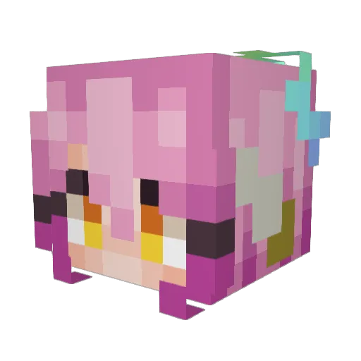 Jevowski Minecraft avatar head, 3D render
