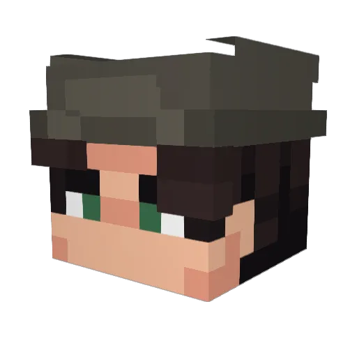 JevyanJ Minecraft avatar head, 3D render