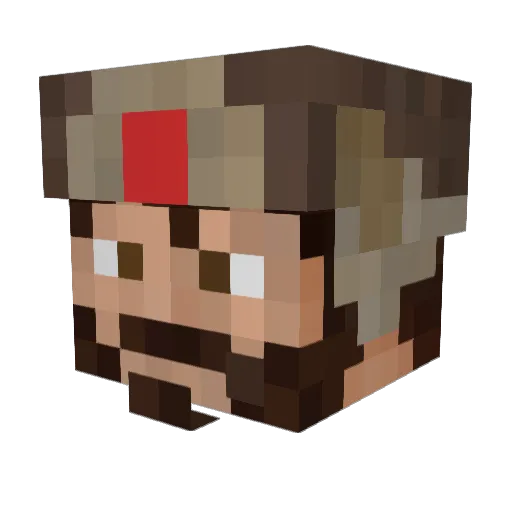 JewJitsu69 Minecraft avatar head, 3D render