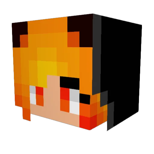 JewTuber Minecraft avatar head, 3D render