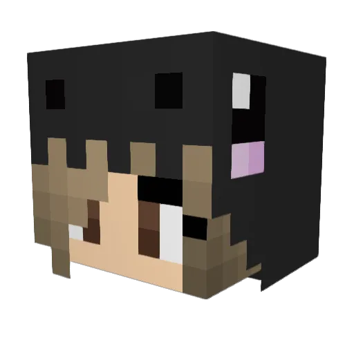 Jewdah123 Minecraft avatar head, 3D render