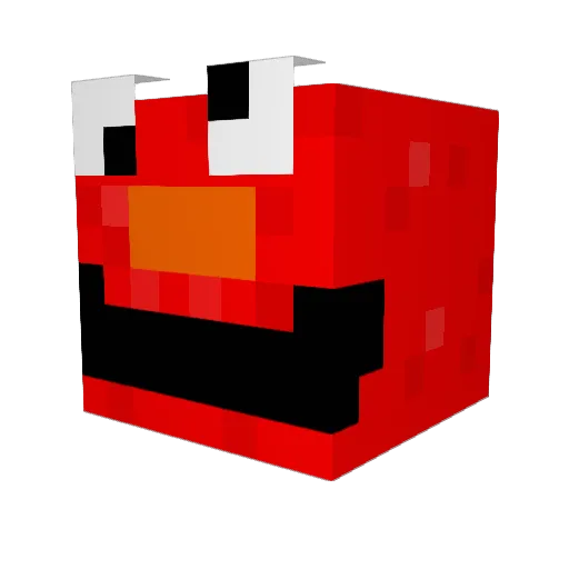 Jeweeeetwel Minecraft avatar head, 3D render