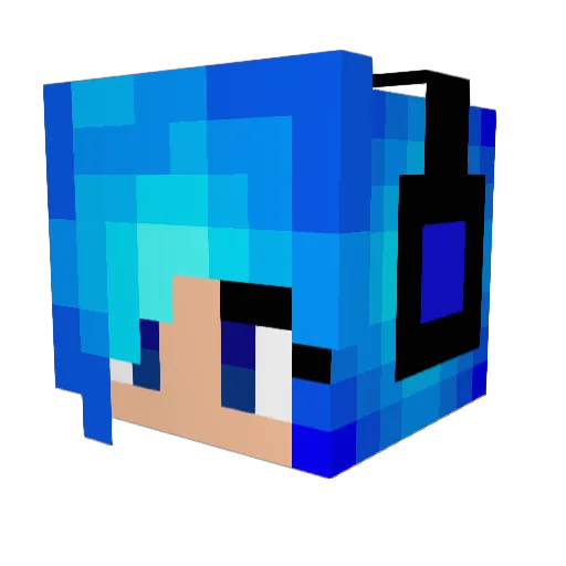 Jewel0424 Minecraft avatar head, 3D render