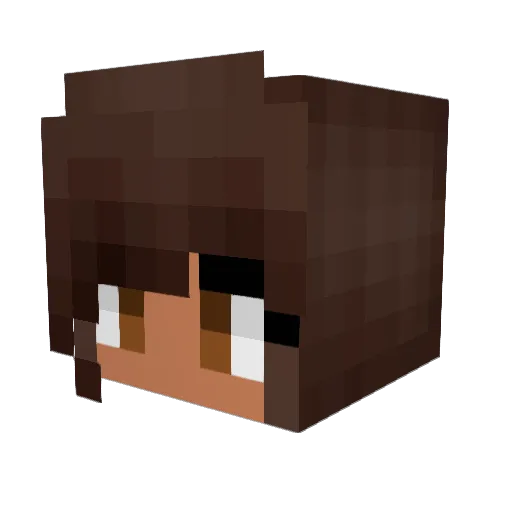 JewelMC Minecraft avatar head, 3D render