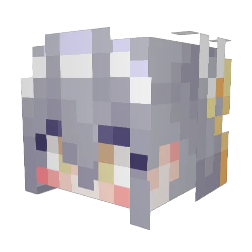 Jewelgem1004 Minecraft avatar head, 3D render