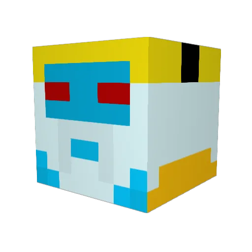 Jewey_21 Minecraft avatar head, 3D render