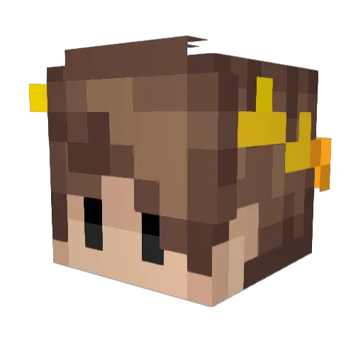 JewishProfet Minecraft avatar head, 3D render
