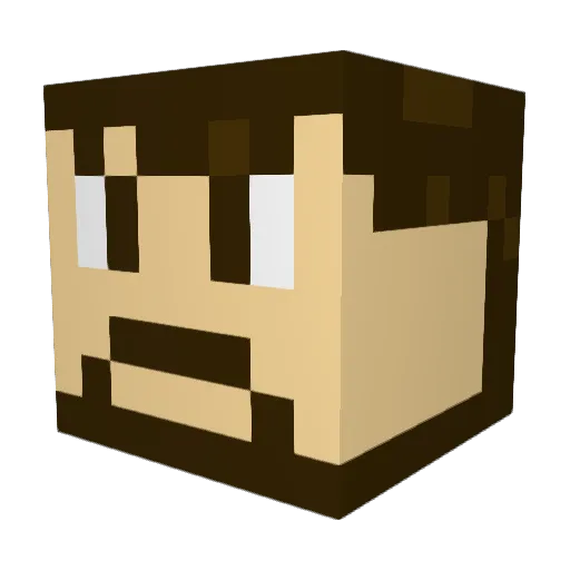 Jewmichel Minecraft avatar head, 3D render