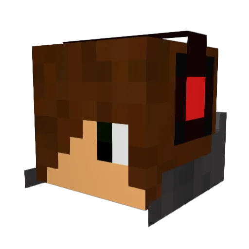 JewsAreBad Minecraft avatar head, 3D render