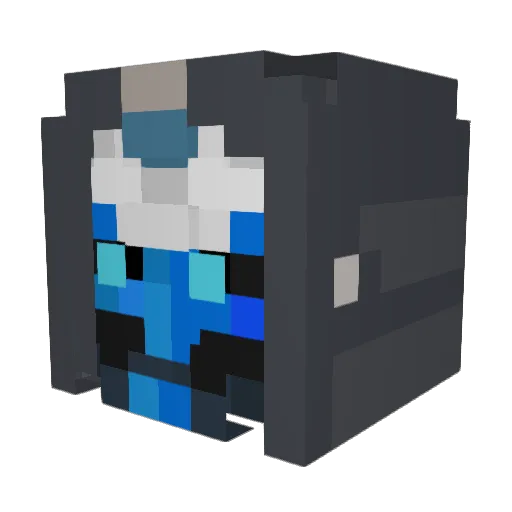 Jexicah Minecraft avatar head, 3D render