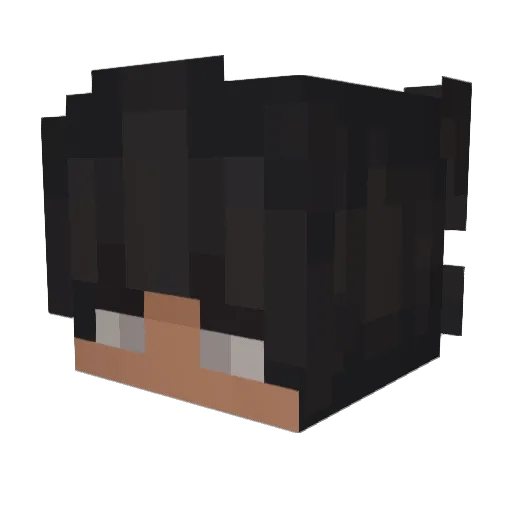 Jexism Minecraft avatar head, 3D render