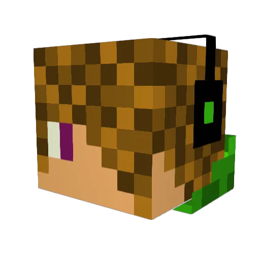 Jexxy12 Minecraft avatar head, 3D render