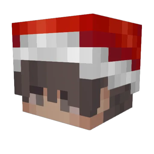 Jexyru Minecraft avatar head, 3D render
