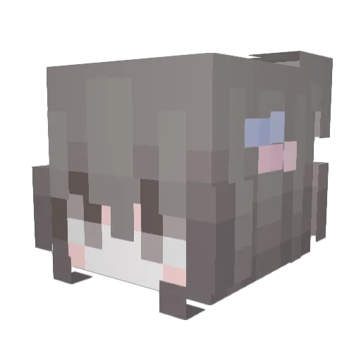Jey0728 Minecraft avatar head, 3D render