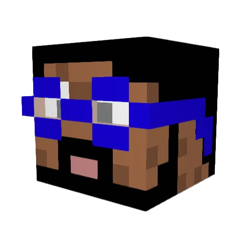 JeyRand Minecraft avatar head, 3D render