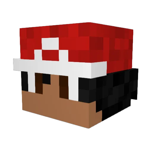 JeyUso1982 Minecraft avatar head, 3D render