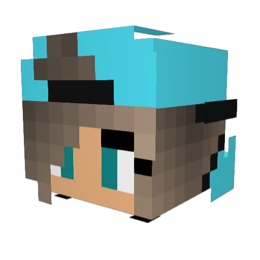 Jeyda_123 Minecraft avatar head, 3D render