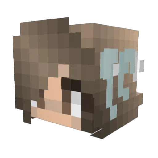 Jeynn Minecraft avatar head, 3D render