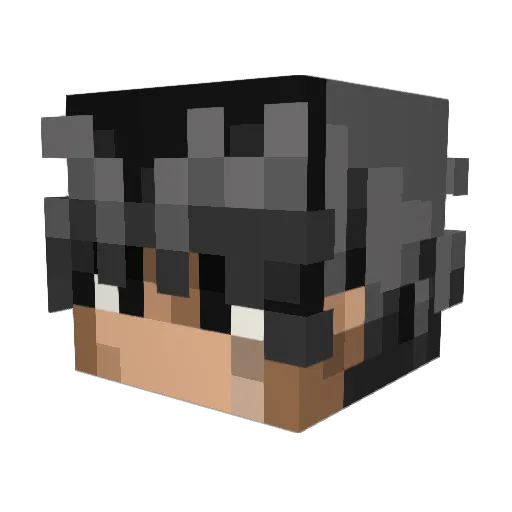 Jeyrr Minecraft avatar head, 3D render