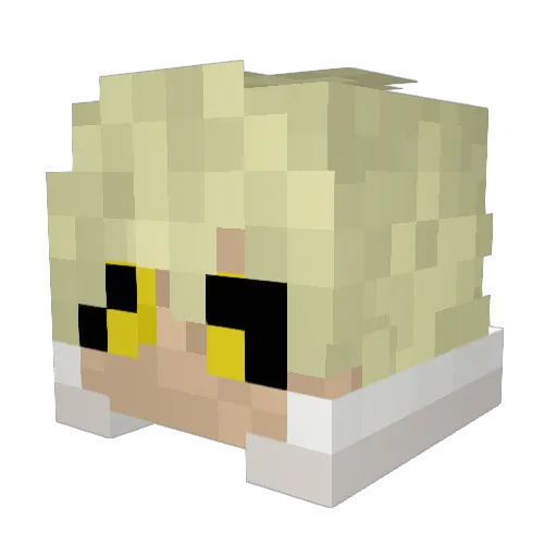 Jeyydee Minecraft avatar head, 3D render