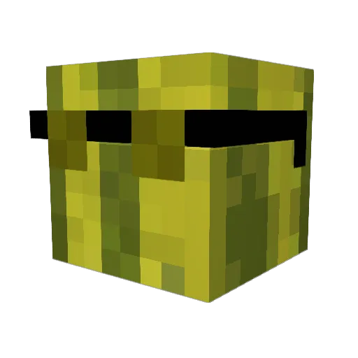 JezAgain Minecraft avatar head, 3D render