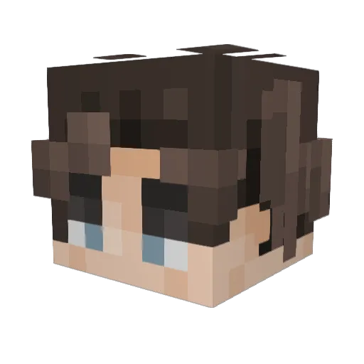 JezGore Minecraft avatar head, 3D render