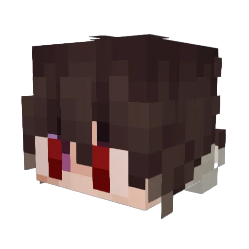 Jeziorini Minecraft avatar head, 3D render