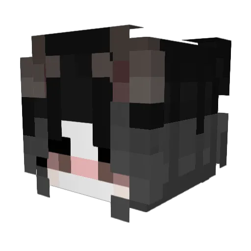 Jezll Minecraft avatar head, 3D render