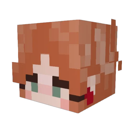 Jezlow Minecraft avatar head, 3D render
