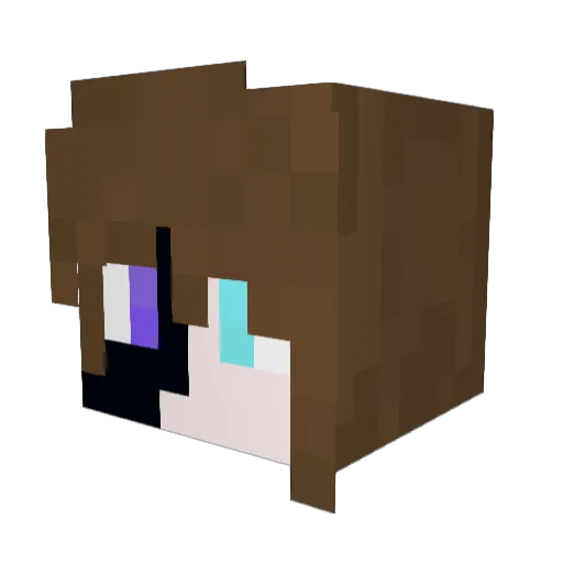 Jezora404 Minecraft avatar head, 3D render