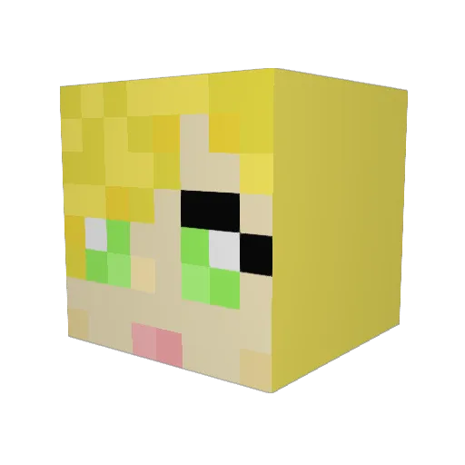 Jezorz Minecraft avatar head, 3D render