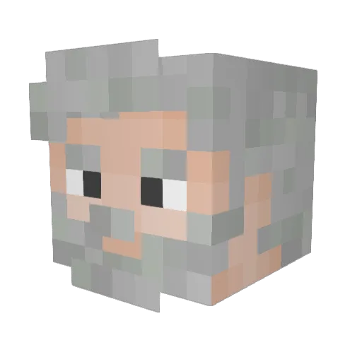 Jezus997 Minecraft avatar head, 3D render