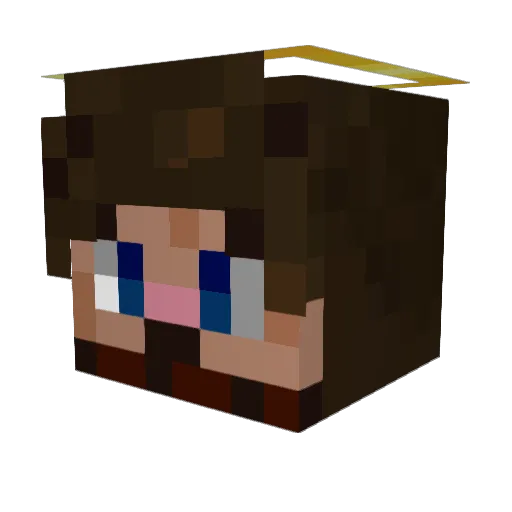 JezusChristusVN Minecraft avatar head, 3D render