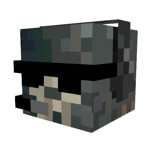 JezuzFreak Minecraft avatar head, 3D render
