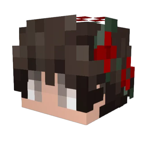 Jezyk_Official Minecraft avatar head, 3D render