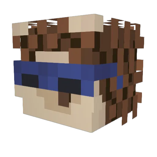 Jezykowsky Minecraft avatar head, 3D render