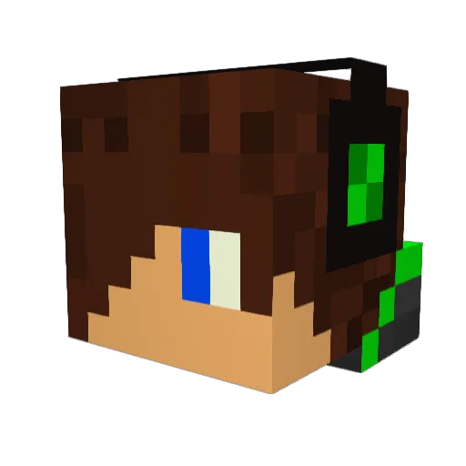Jezz_37 Minecraft avatar head, 3D render