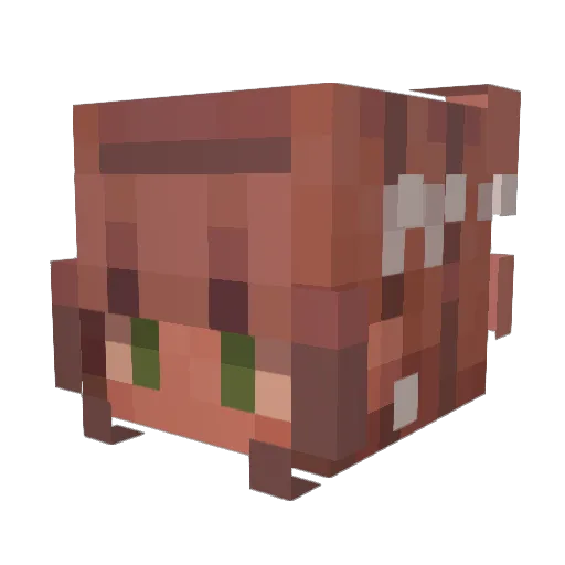 Jezzelous Minecraft avatar head, 3D render