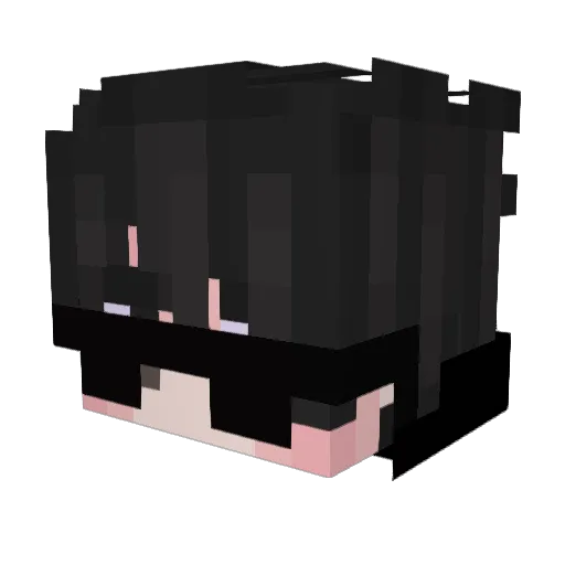 Jezzikuh Minecraft avatar head, 3D render