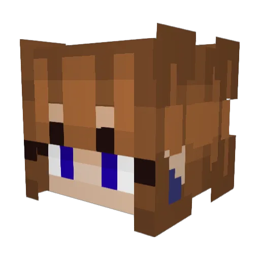 Jezziy Minecraft avatar head, 3D render