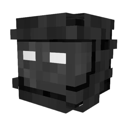 Jezzperrr Minecraft avatar head, 3D render