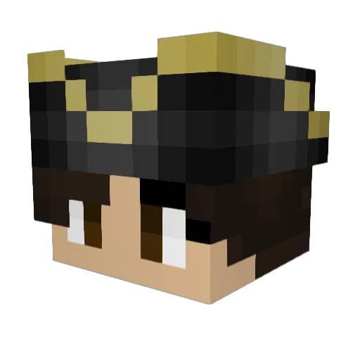 Jezzums Minecraft avatar head, 3D render