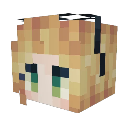 JezzyJuus Minecraft avatar head, 3D render