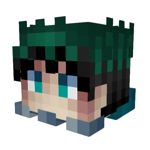 Jezzyber Minecraft avatar head, 3D render