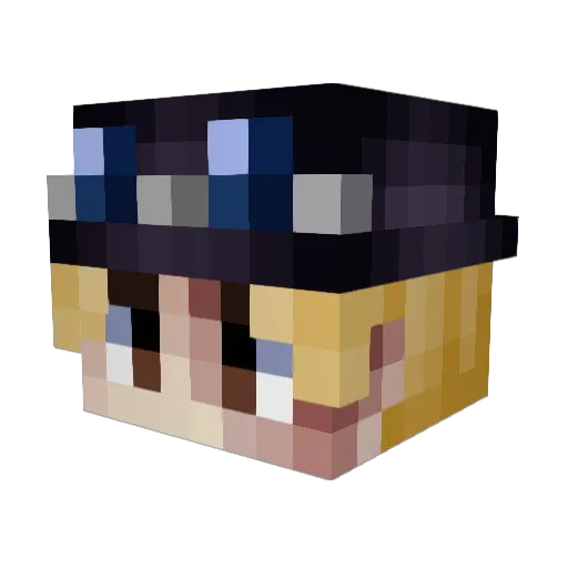 Jf_2005 Minecraft avatar head, 3D render
